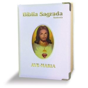 BÍBLIA ILUSTRADA LUXO - GRANDE - BRANCA