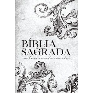 BÍBLIA ARC ORNAMENTOS BRANCA - LETRA GIGANTE: COM HARPA AVIVADA E CORINHOS